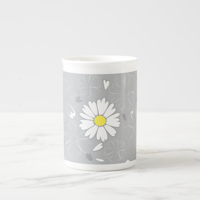Caneca De Porcelana Daisy Flower de Eilin (Frente)