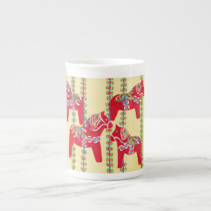 Caneca De Porcelana Dala Horses
