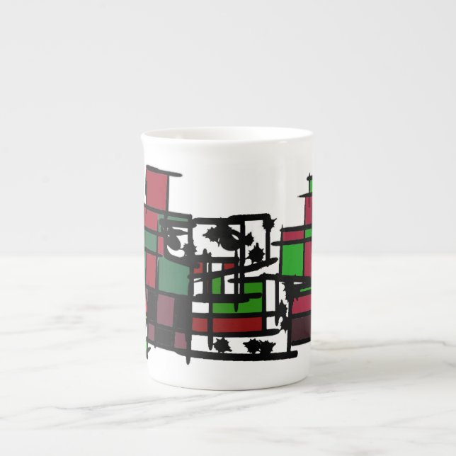 Caneca De Porcelana Dalmácia no inverno (Frente)