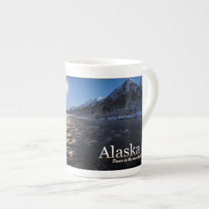 Caneca De Porcelana Dança de Alaska no luar