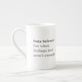 Caneca De Porcelana Data Science Mug - Para quando os sentimentos não 