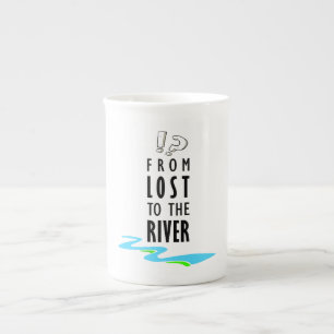 Caneca De Porcelana De perdidos ao rio