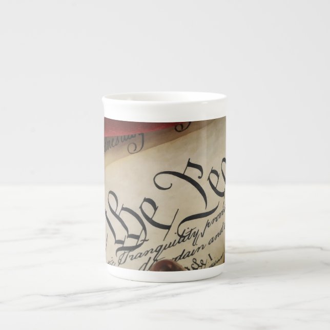 Caneca De Porcelana Declaração de independência (Frente)