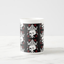 Caneca De Porcelana Decorativo Gótico