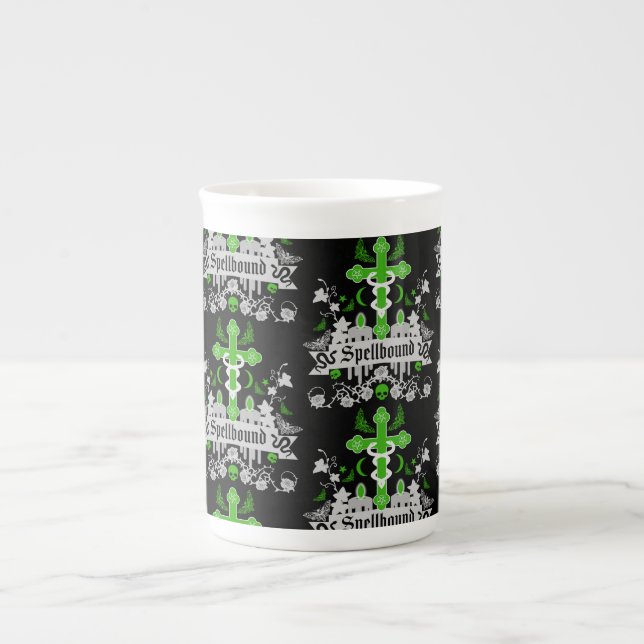 Caneca De Porcelana Decorativo Gótico (Frente)