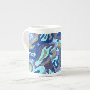 Caneca De Porcelana "Deep is the Ocean" Original Abstrato