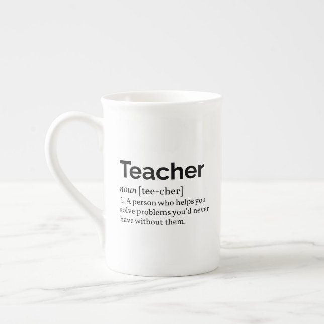 Caneca De Porcelana Definição de Professor (Esquerda)