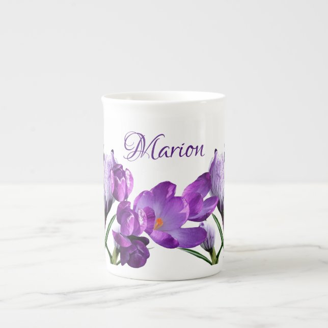 Caneca De Porcelana Denominação Marion personalizável Trendência de va (Frente)