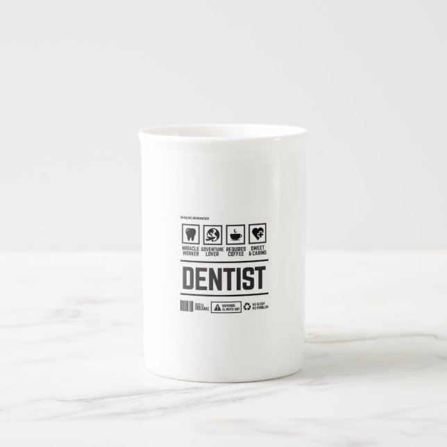 Caneca De Porcelana dentista (Frente)
