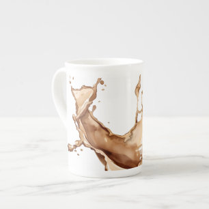 Caneca De Porcelana Derramamento de Café