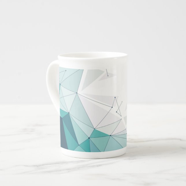 Caneca De Porcelana desenho geométrico (Frente Esquerda)