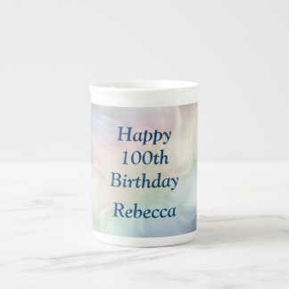 Caneca De Porcelana design de aniversário do bonito Pastel 100º