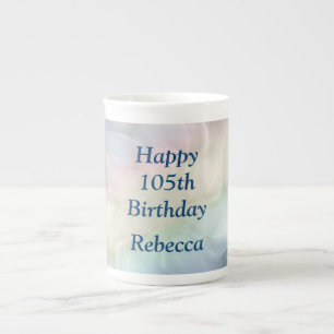 Caneca De Porcelana design de aniversário do bonito Pastel 105º