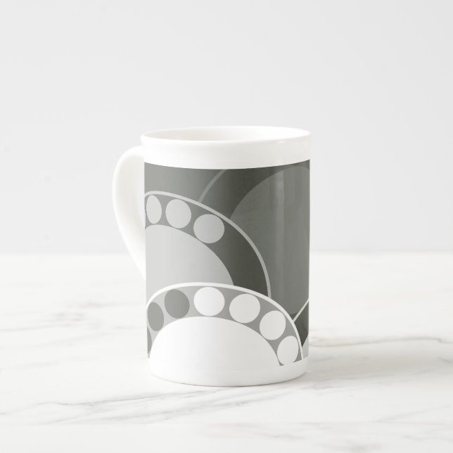 Caneca De Porcelana Design de Fern Frond Estilizado - Mug (Frente Esquerda)