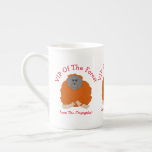 Caneca De Porcelana Design de Orangutan Personalizado