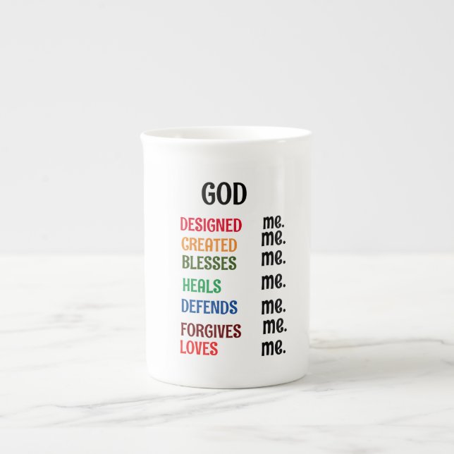 CANECA DE PORCELANA "DEUS ME DESENHOU" CÃES ESPECIALIZADAS (Frente)