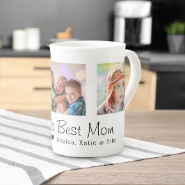 Caneca De Porcelana Dia das Mães Melhor Mãe do Mundo 3 Fotos