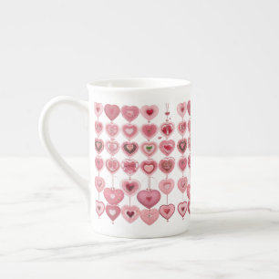 Caneca De Porcelana dia de os namorados De 36 Pcs Com Forma Cardíaca -