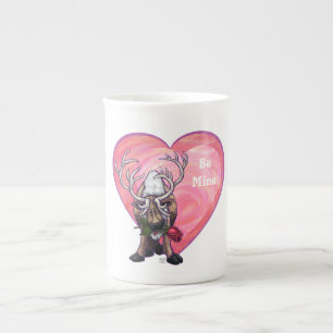 Caneca De Porcelana Dia dos namorados da rena