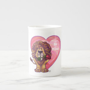 Caneca De Porcelana Dia dos namorados do leão