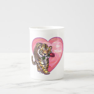 Caneca De Porcelana Dia dos namorados do tigre