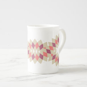 Caneca De Porcelana Diamond Swirl