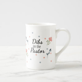 Caneca De Porcelana Dibs sobre o Pastor: Mulher do Pastor Bone China M