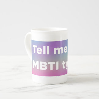 Caneca De Porcelana Diga-me seu MBTI