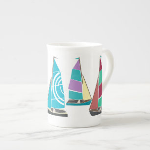 Caneca De Porcelana Dinghies Vintage