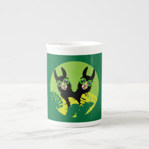Caneca De Porcelana Diversão Llama Alpaca - Melhores Amigos