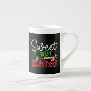 Caneca De Porcelana Doce Mas Torta Piada de Natal Báculo de Açúcar