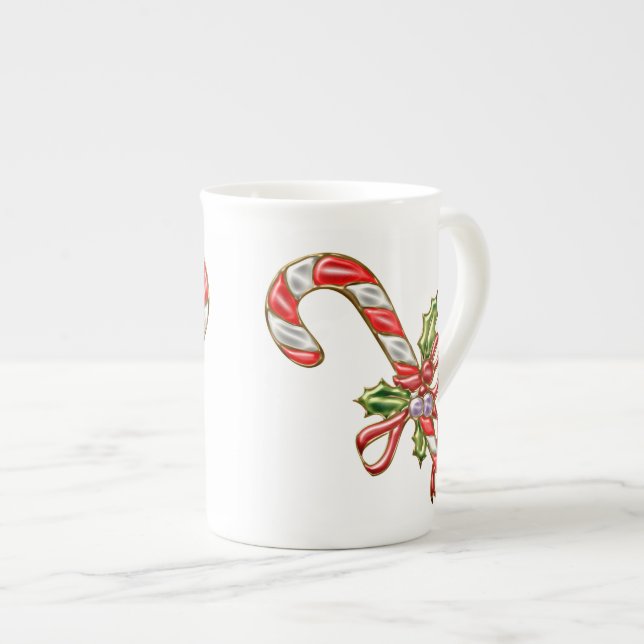 Caneca De Porcelana Doces 2 do Xmas (Frente Esquerda)