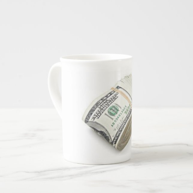 Caneca De Porcelana Dollars (Frente Esquerda)