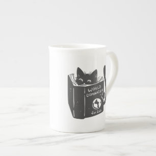 Caneca De Porcelana Domínio do mundo do gato para gatos - Escolher co