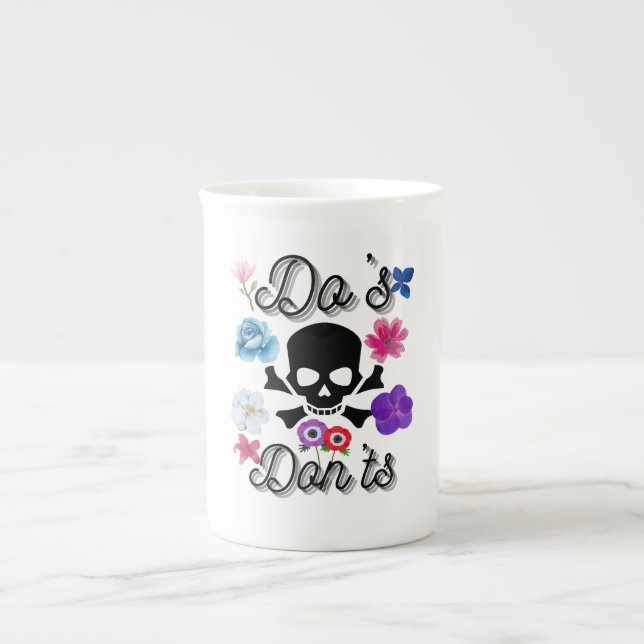 Caneca De Porcelana Do's e Don'ts (Frente)