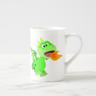 Caneca De Porcelana Dragão Bebê de Cartoon Cachorro