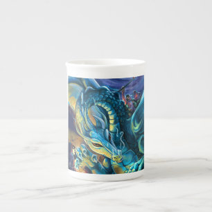 Caneca De Porcelana Dragon Rider e Sorcerer