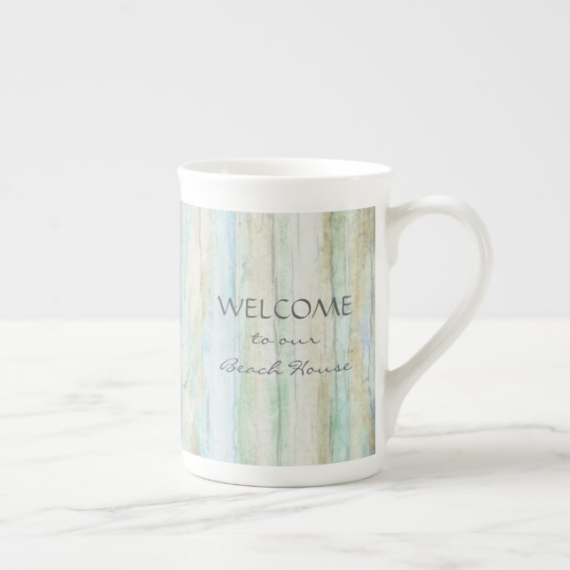 Caneca De Porcelana Driftwood Ocean Beach House Coastal Seashoredriftw (Direita)