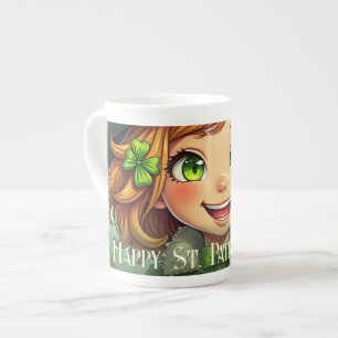 Caneca De Porcelana Duende Alegre - Dia de São Patrício Sorte