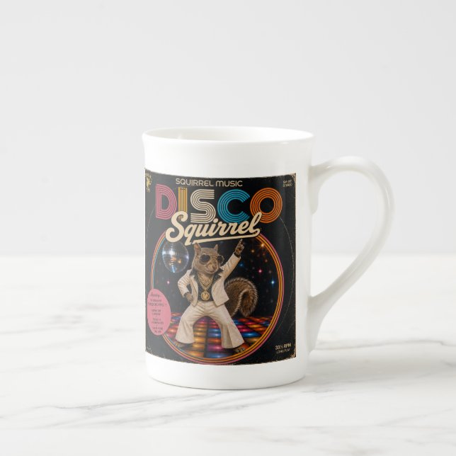 Caneca De Porcelana Duo de Esquilo Disco (Direita)