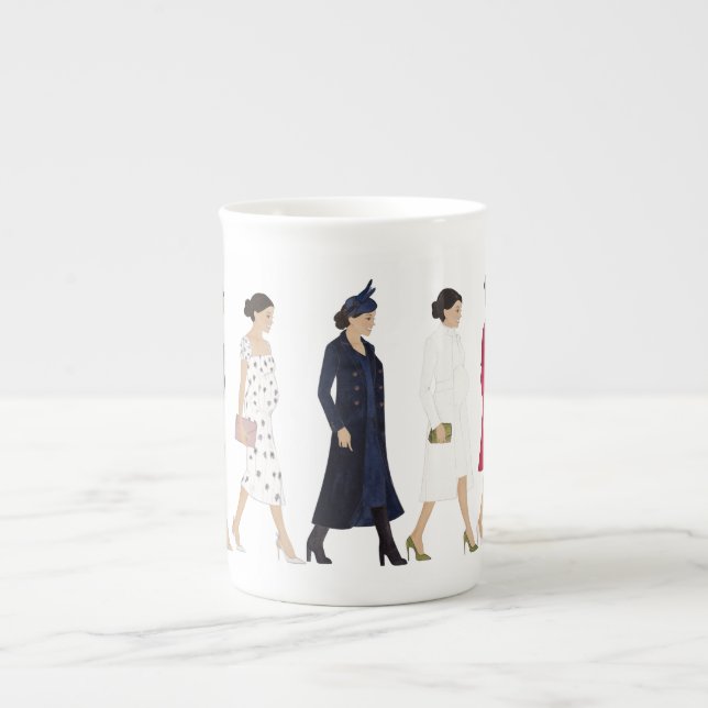 Caneca De Porcelana Duquesa Meghan Markle - Mãe Esperada (Frente)