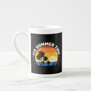 Caneca De Porcelana É Design de Pôr do Sol Tropical de Verão