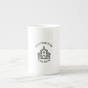 CANECA DE PORCELANA É HORA DE IGREJA