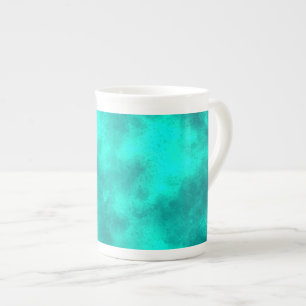 Caneca De Porcelana Efeito da Nuvem de Tempestade Emerald