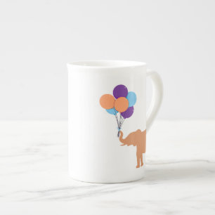 Caneca De Porcelana Elefante Balão