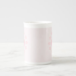 Caneca De Porcelana Elefante Rosa Fofo Personalizado
