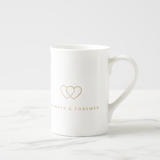 Caneca De Porcelana Elegant Valentine’s Day Mug (Direita)