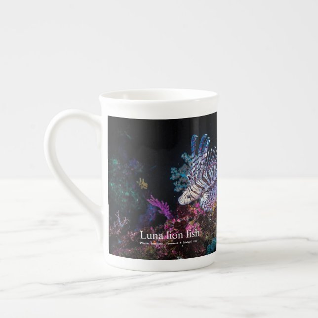 Caneca De Porcelana Elegante Lionfish (Esquerda)