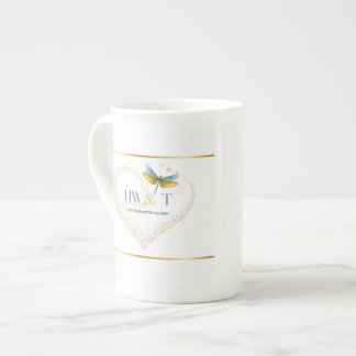 Caneca De Porcelana EleganteBem e prosperar