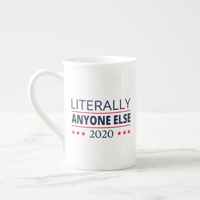 Caneca De Porcelana Eleições 2020, Anti-Trump - Anyone Else III (Esquerda)